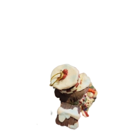 SNOWMAN Grandeur Noel Holiday Ornament With Tin Box Snowman - Picture 12 of 14